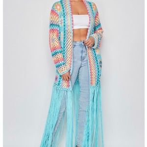 Colorful Crochet Cardigan